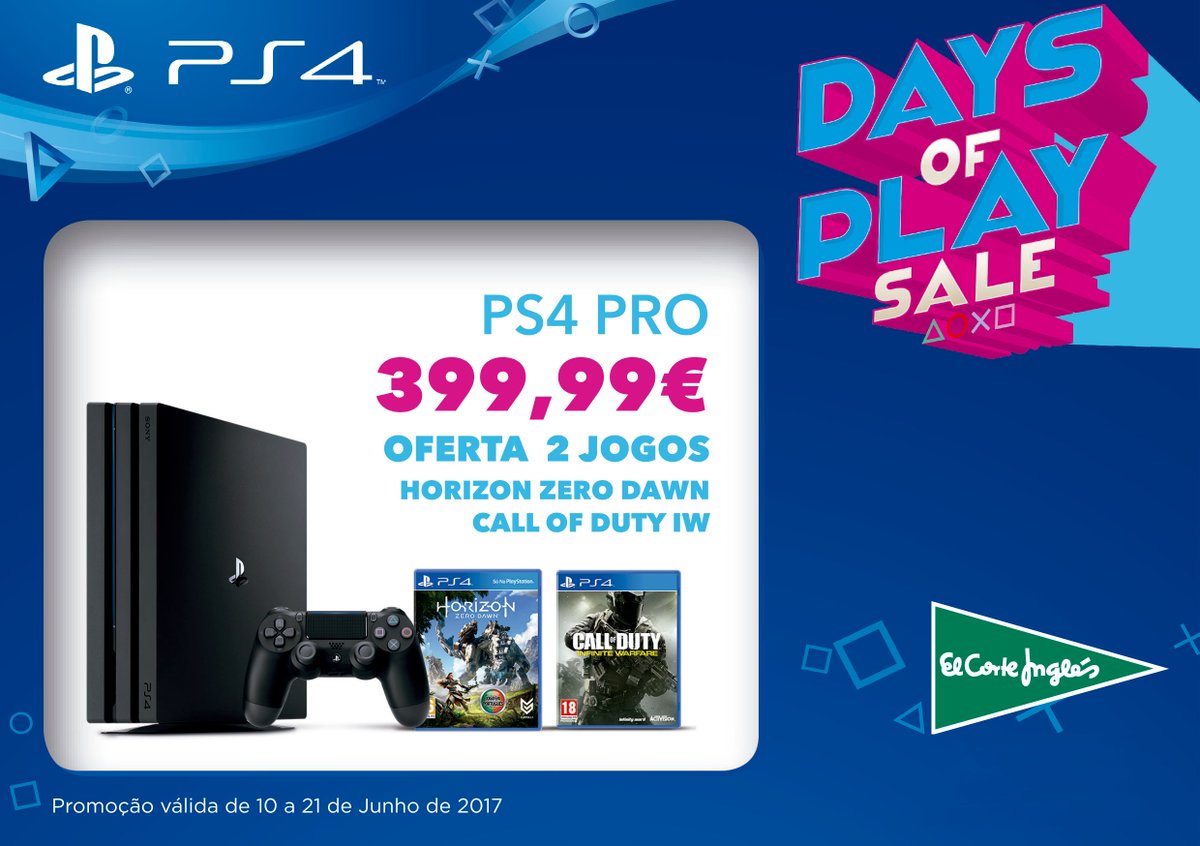 ElCorteInglesPT's tweet photo. Quando as promoções coincidem com épocas de férias ou feriados 😉 Vejam tudo sobre os #DaysOfPlaySale aqui: https://t.co/5tqZS2kolM. https://t.co/7OJLRNrRXv
