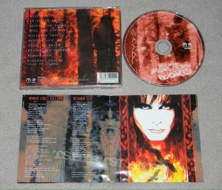 SCREAMXO1's tweet photo. HAPPY 15th ANNIVERSARY TO WASP DYING FOR THE WORLD RELEASED 10 JUNE 2002 #BLACKIELAWLESS #DYINGFORTHEWORLD #WASP 💀🤘🏼💀🤘🏼💀🤘🏼💀🤘🏼 https://t.co/63FAIUHPsy