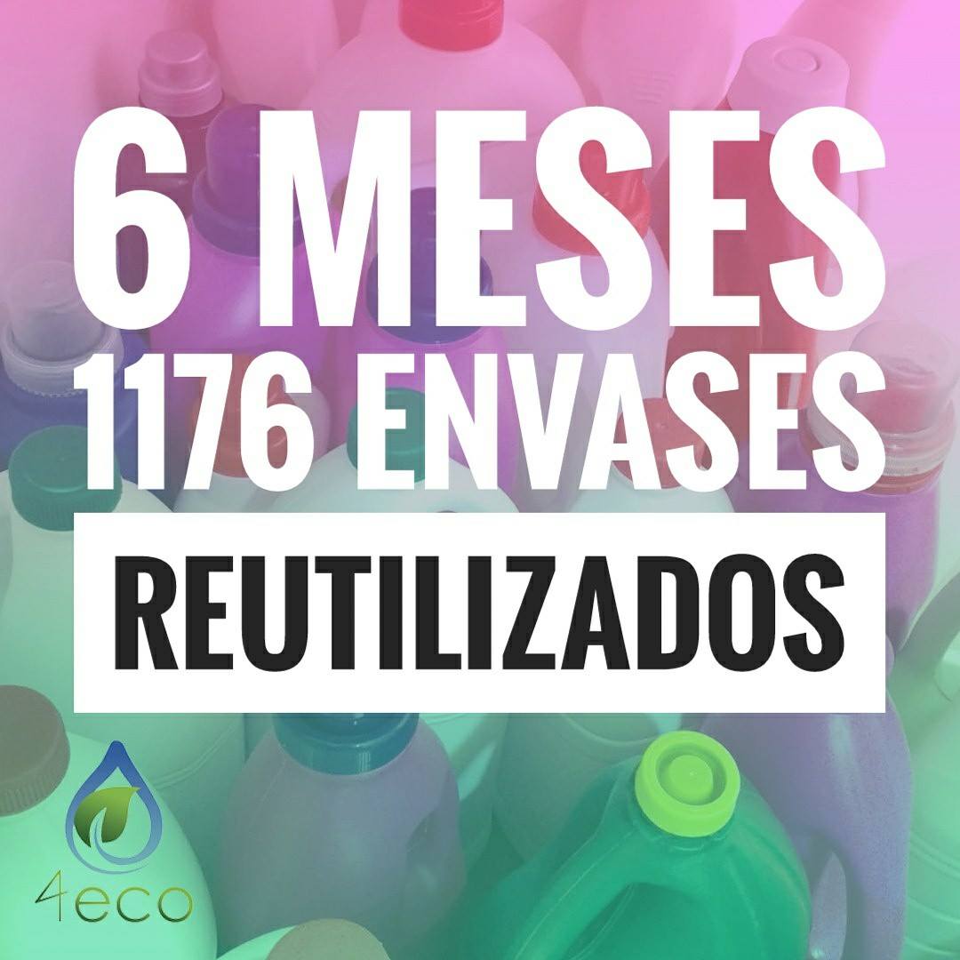inma_3ero's tweet photo. Ayer 10 de Junio #4ecosanvicent cumplía 6 meses, en este tiempo el cómputo con la #ventaagranel es de 1176 envases reutilizados #reduce https://t.co/wmxM0o01gN
