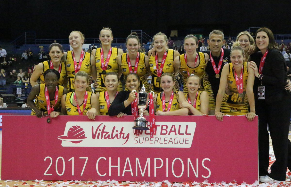 Wasps Netball Vitality Netball Superleague Champions 2017 

#WeAreWasps 🐝