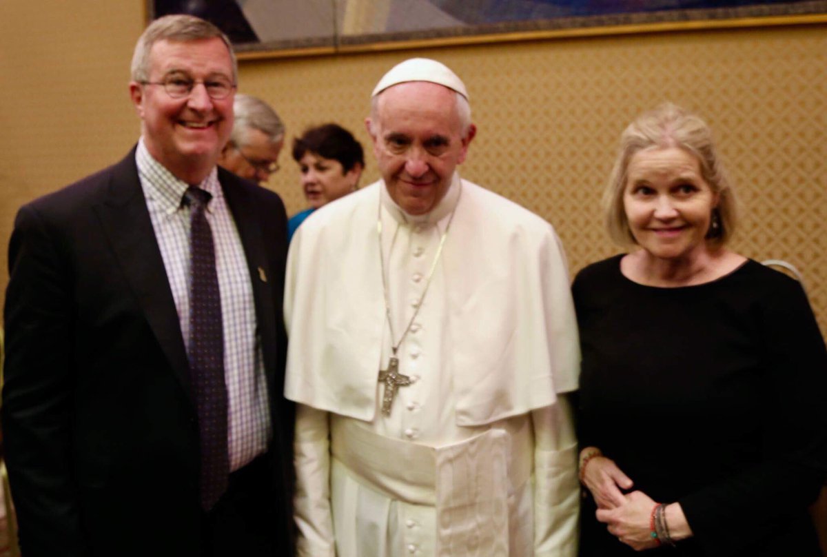 YLMartyCaldwell's tweet photo. We Met Pope Francis this week.  What a good good shepherd . https://t.co/ykpvFnJ6dJ