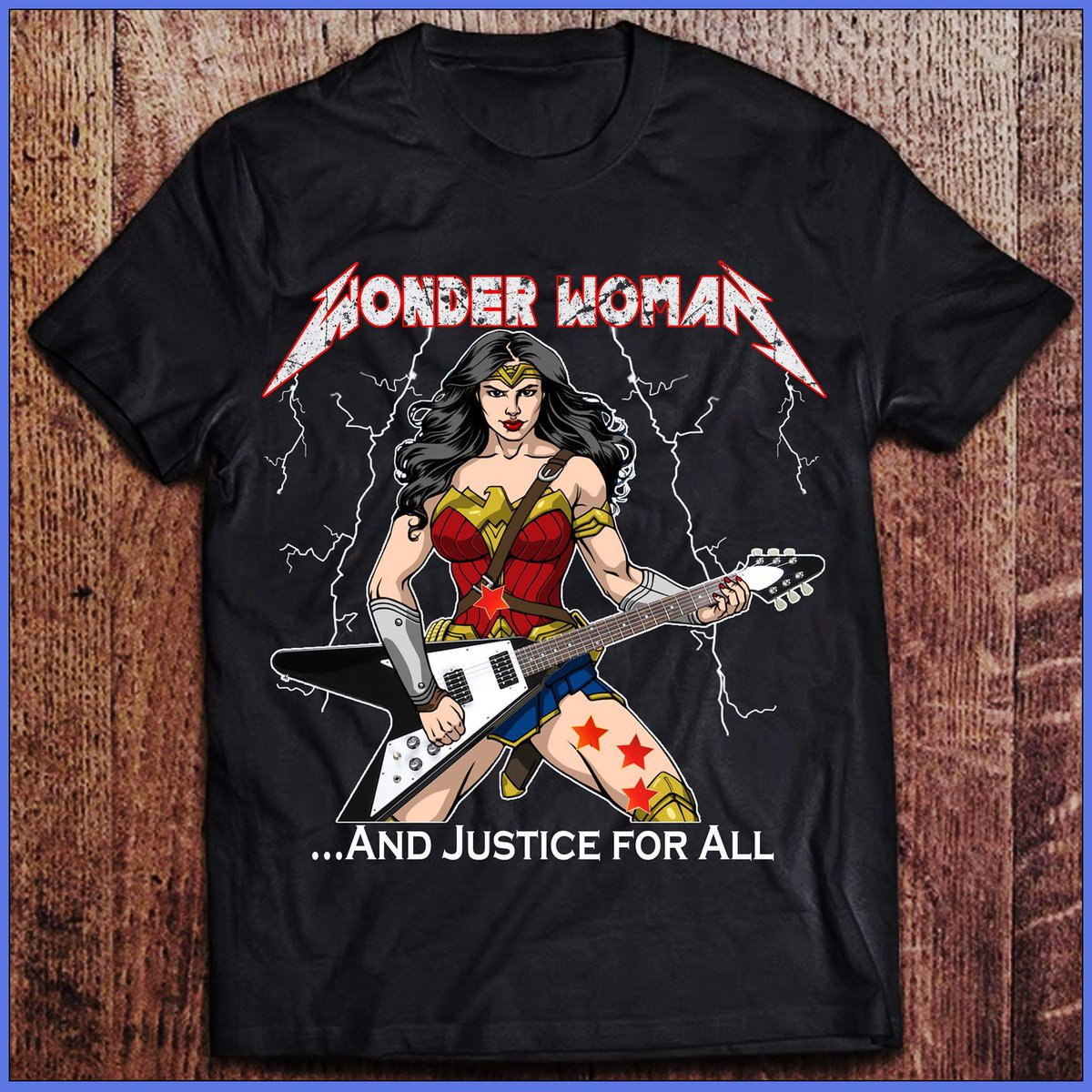 GibsonMenace77's tweet photo. And she does her own theme song, lol. #WonderWoman #Metallica #WW75 https://t.co/HVkwLe1gIF