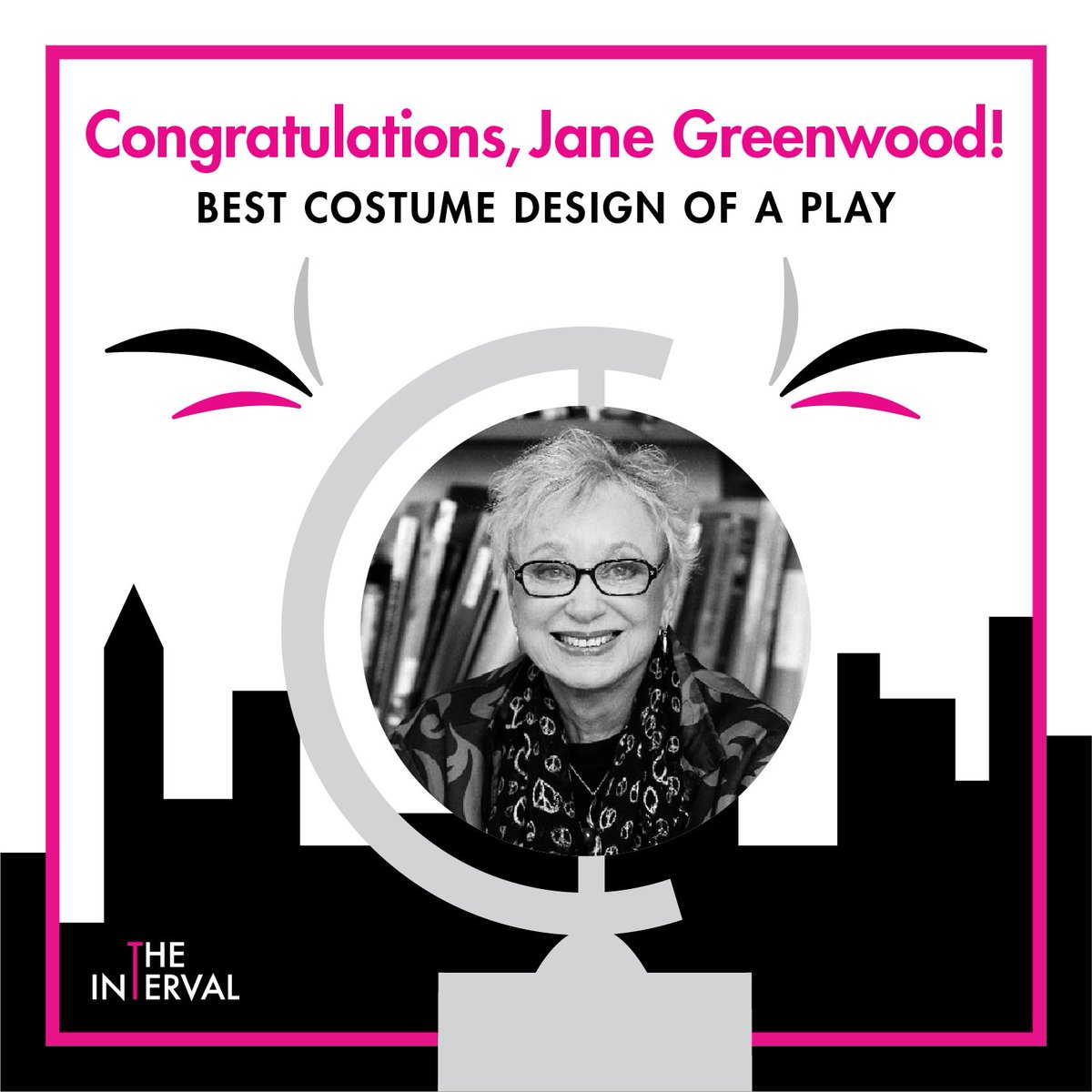 TheIntervalNY's tweet photo. Congratulations to Jane Greenwood on winning Best Costume Design of a Play for The Little Foxes @MTC_NYC!! #TonyAwards2017 https://t.co/yjZcj990pN