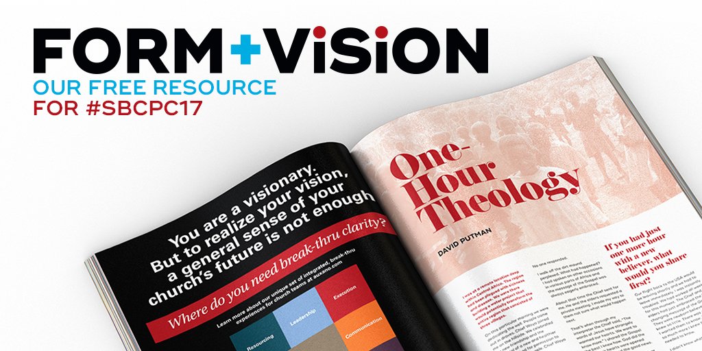 willmancini's tweet photo. At #SBCPC17? Stop by the #VisioneeringStudios + @auxano booth (524G) to grab our free resource on shaping your church's #FormandVIsion! https://t.co/rXvRjiHjFG