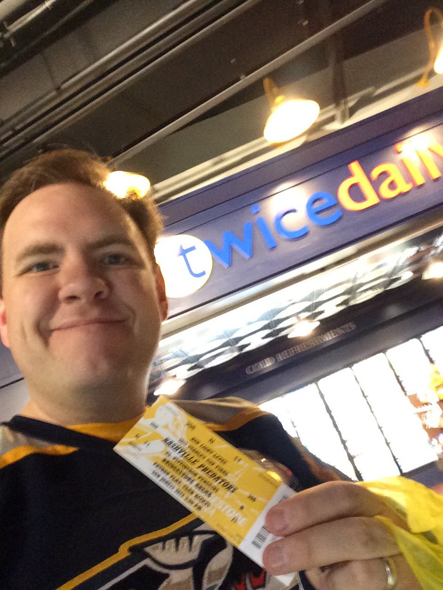 MikeOja's tweet photo. THANK YOU @PredsNHL @TwiceDailyFresh #TDPreds! #Game6 mojo in full swing!! #StanleyCup https://t.co/8ldcDBspCp