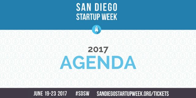 SDStartupWeek's tweet photo. Join us on 6/19 @ 7pm for the Opening Ceremony. See full agenda: https://t.co/BuJuCElfbD #SDSW #SocialSD https://t.co/KrgM7wu4wi