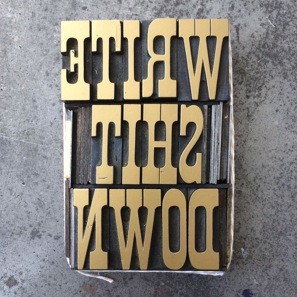 pistachiopress's tweet photo. Notebook reprint. Always a fave. #writeshitdown #letterpress https://t.co/x2vo11hPO0 https://t.co/nTUVfpjWVA