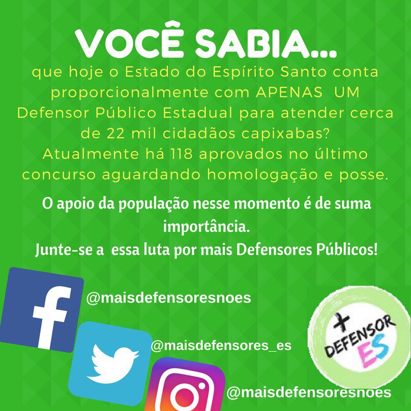 MaisDefensor_ES's tweet photo. https://t.co/L3jVxjLPGY