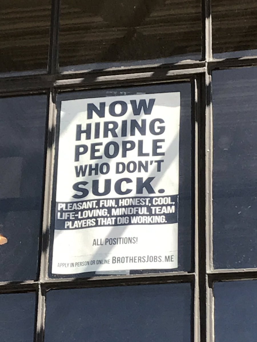 drleannbrown's tweet photo. Love it! Future discussion starter for the Recruitment and Selection module in MGT611. #ilovehr https://t.co/cyIRnZX5DQ