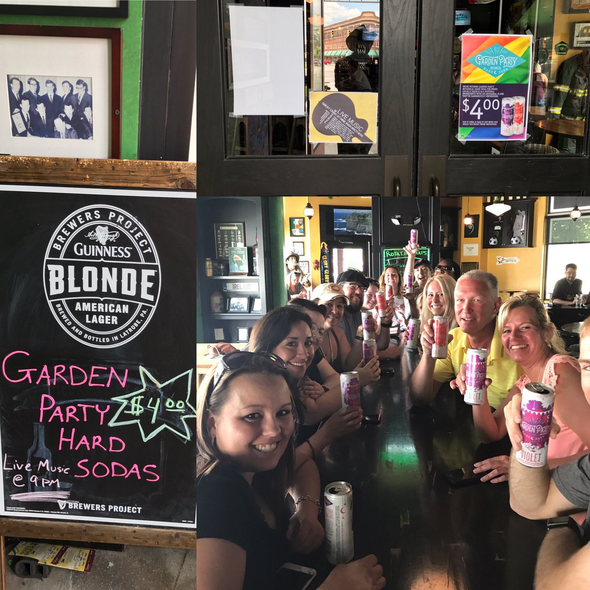 DrinkGP's tweet photo. Drinking Garden Party at @nineirishbros on Mass Ave as part of the @Handlebarindy Garden Party tour! https://t.co/gAZkS9YBbe