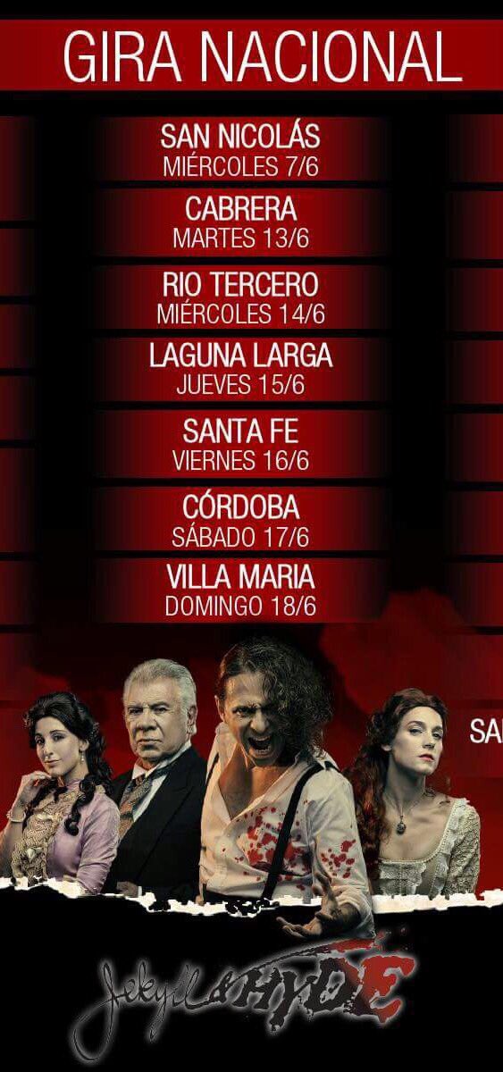 Llega a #CORDOBA <a href="/Jekyll_Hyde_Arg/">Jekyll&HydeArgentina</a> c/ <a href="/JuanRodoOficial/">Juan Rodo</a> #RAULLAVIE <a href="/eluzalazar/">Eluney Zalazar</a> <a href="/melalenoir/">Mela Lenoir</a> <a href="/julikalik/">Julieta Kalik</a> <a href="/francomarinok/">Franco Marino</a> <a href="/Autoentrada1/">Autoentrada</a> <a href="/canal10cba/">Canal 10 Córdoba</a>