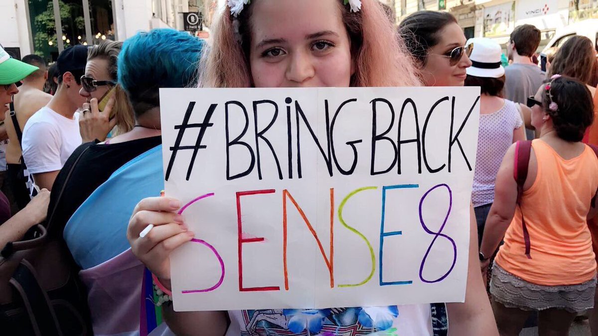 ludelacity's tweet photo. Pride March in Roma. #BringBackSense8 @netflix @reedhastings https://t.co/M683xFEV60
