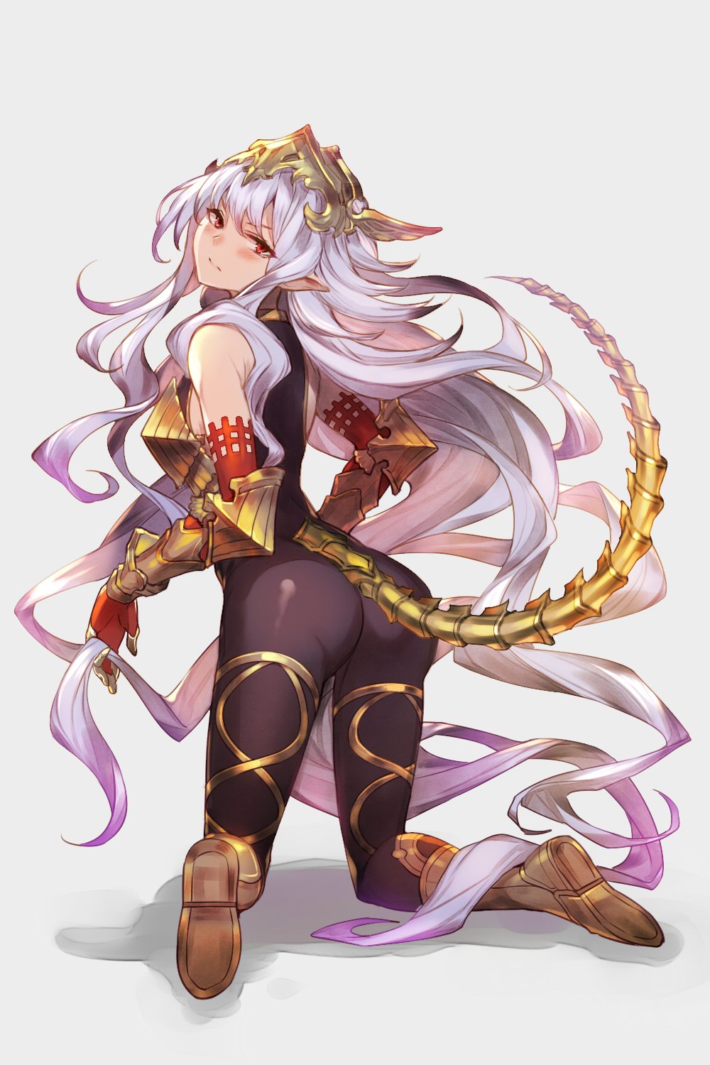 かかげ Ar Twitter 本日の落書きは神バハ グラブルから メドゥーサ はやくグラブルで仲間にしたいですねー 髪の毛のうねうねとしっぽがむずかしー ぴっちりタイツなキャラはじめて描いたかも