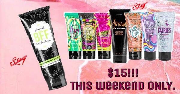 P_PoshBySharla's tweet photo. All weekend! $15! #shopping #onlineshopping #pampering #Twitter #skincare #natural #cruelty #free #beautytips #beauty https://t.co/VhoEGLw4s2