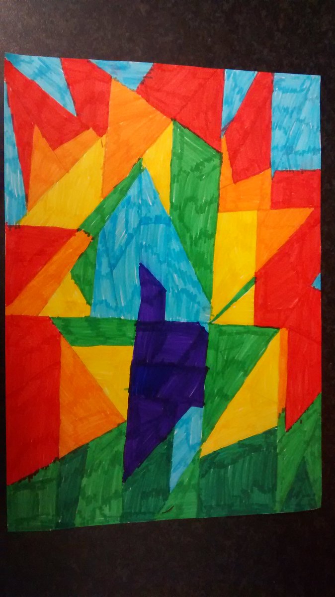 SacredThistle's tweet photo. Some impromptu art from my 9yo, it's a rainbow. Love the interpretation! <3 https://t.co/WRji1jFGez