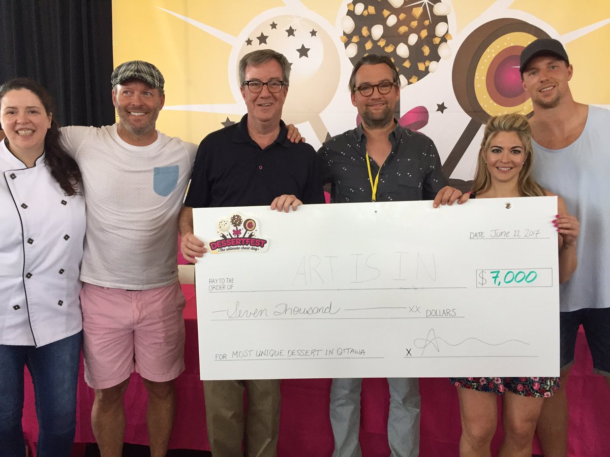 Dessert_Fest's tweet photo. The winner of the 2017 most unique dessert in #ottawa contest is: @ArtisinBakery. Thanks @TSNSimmer @JimWatsonOttawa @CTVMelissaLamb https://t.co/0muwazCHuI