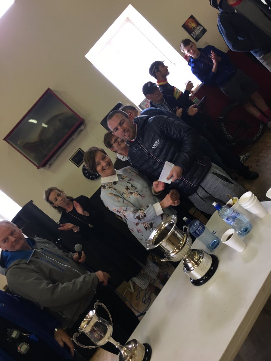 Strata3VeloRev's tweet photo. Well done #SimonRyan whom won the prime today in #PaddyFlanagan race @VeloRevolution @strata3 @StephenRocheCyc @RotharAn Sadly race stopped https://t.co/mqipJzYO6l
