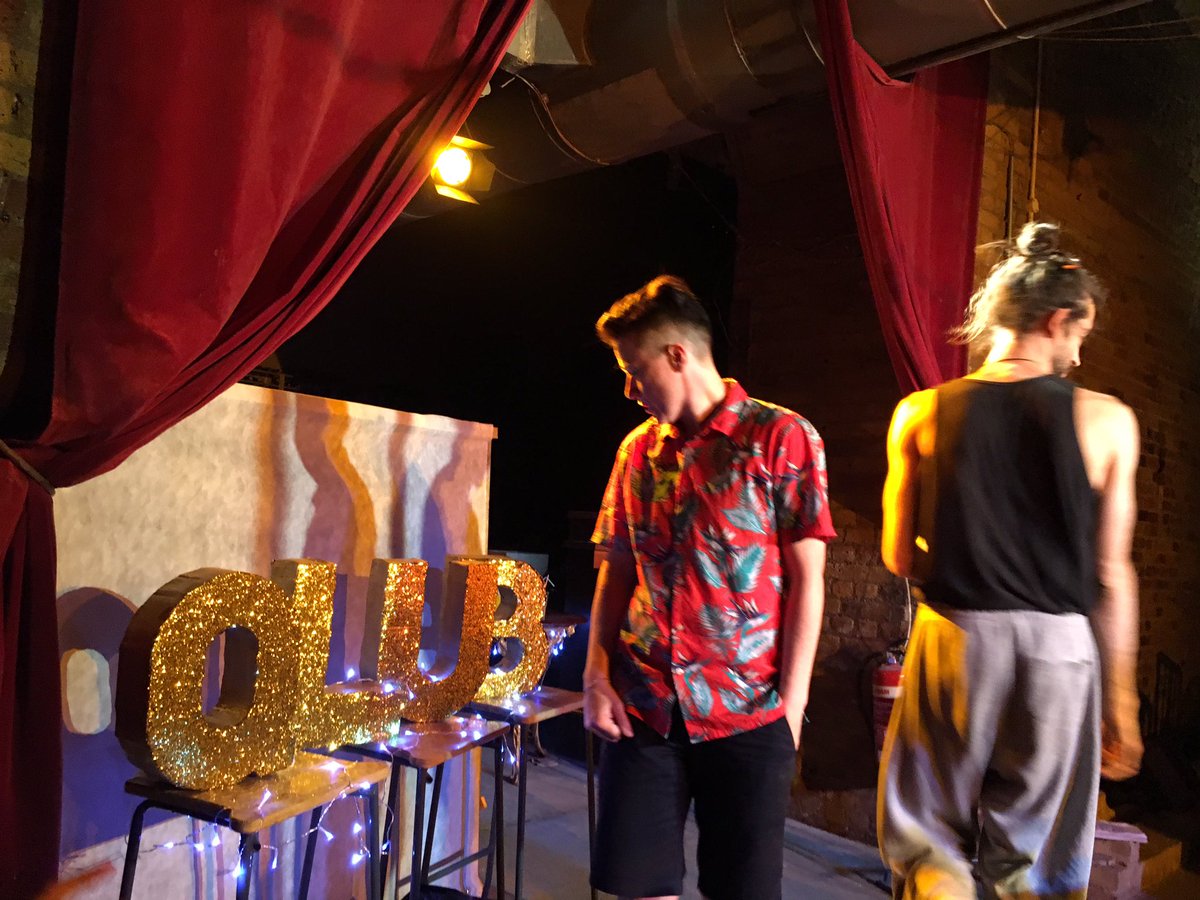 CallumPCrouch's tweet photo. This was the pre show snaps. So proud of @MatchstickLive and the awesome cast and musicians  (my script #FLUSH On again Mon 8pm) do come https://t.co/0AhbOHuyRz