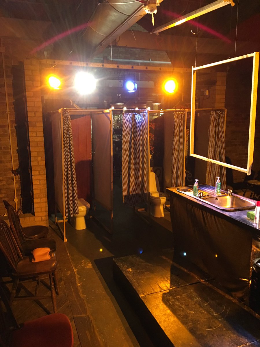 CallumPCrouch's tweet photo. This was the pre show snaps. So proud of @MatchstickLive and the awesome cast and musicians  (my script #FLUSH On again Mon 8pm) do come https://t.co/0AhbOHuyRz