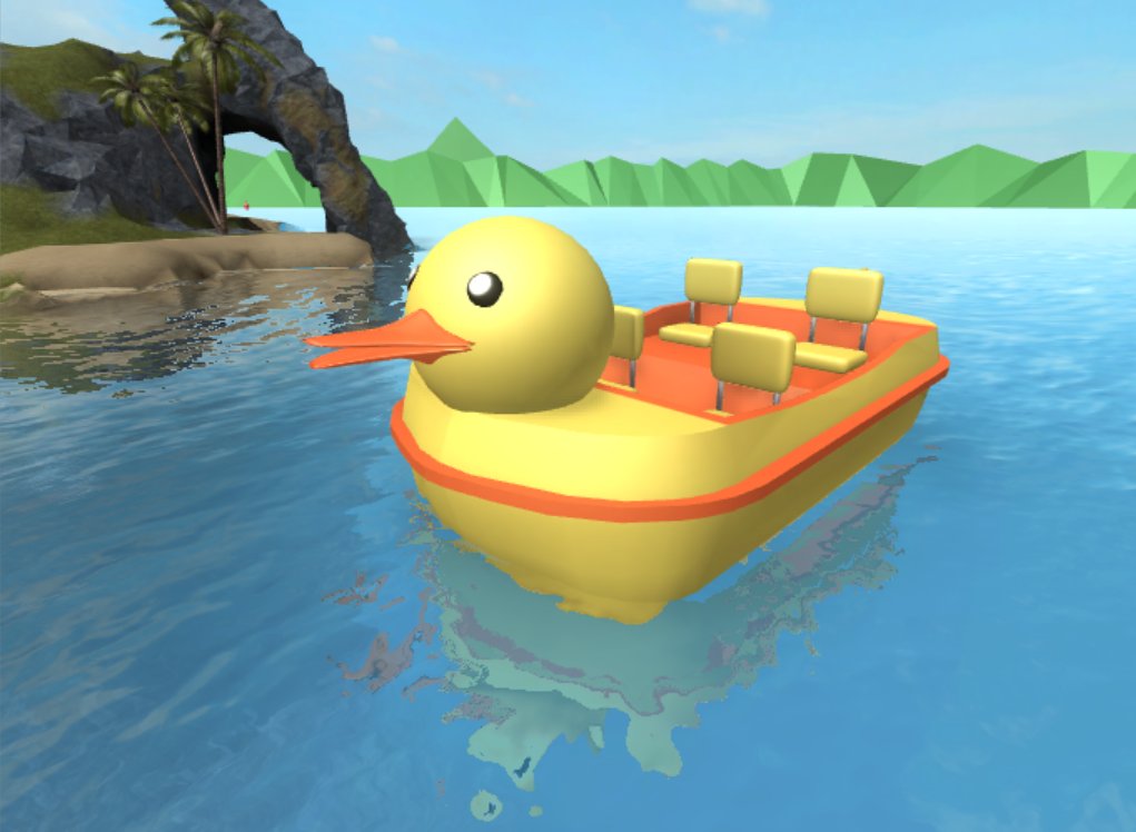 Simon On Twitter Introducing The Rubber Ducky Boat Robloxdev