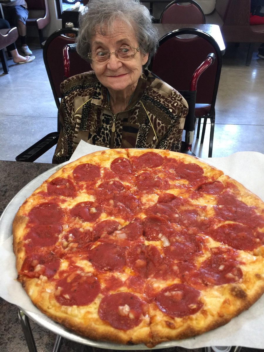 GerrysPizzeria's tweet photo. Nana came for a visit today!!!! Always great to see ya, Love ya!!! https://t.co/Q1WtsPT9Eq