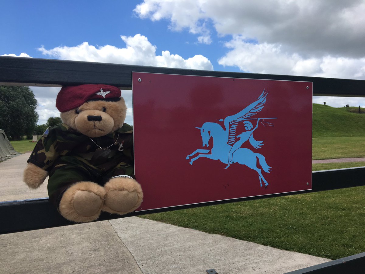 RUNTOPEGASUS's tweet photo. @FredVCBear is looking forward to @RUNTOPEGASUS already! #RtoP #FredBear #DDay75 #DDay https://t.co/xFF3zlH5oO