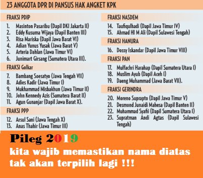 Netizen_NUjatim's tweet photo. Dukung @KPK_RI bersihkan Indonesia! 
Selamatkan Indonesia dari cengkeraman Koruptor.
#SaveKPK
@ansor_jatim @addiems @AlissaWahid @masbutet https://t.co/C2zkOllRET