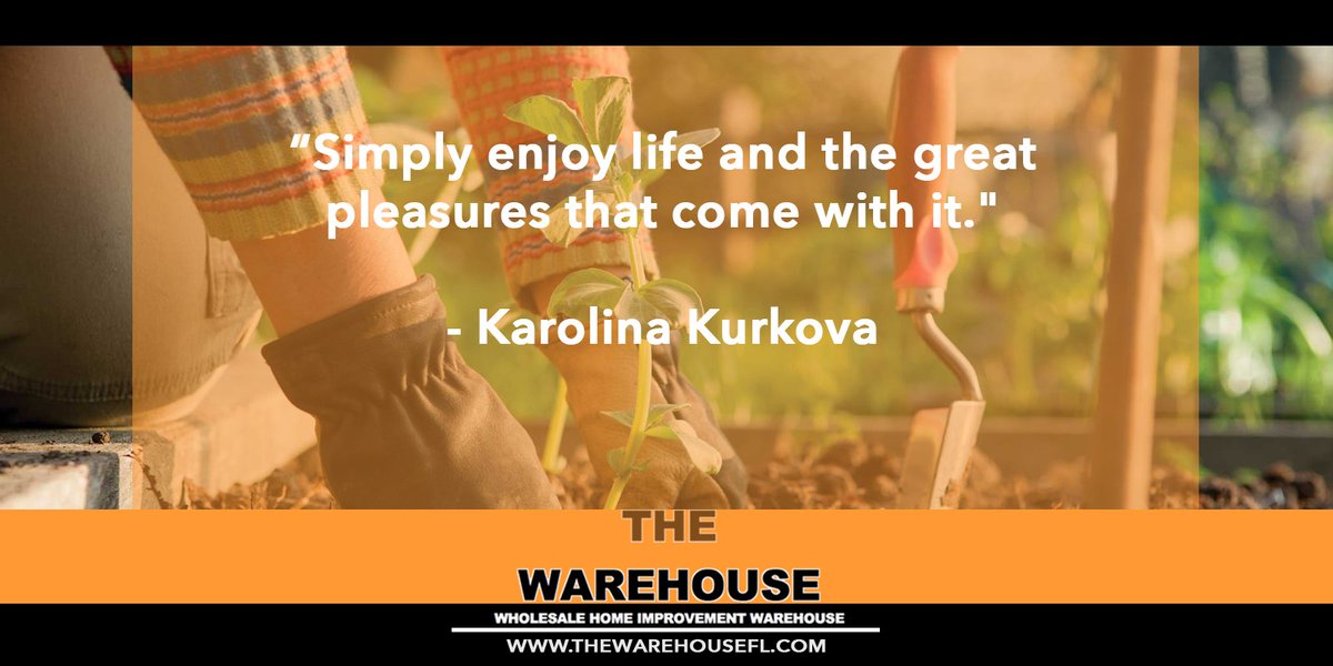 WarehouseFL's tweet photo. "Simply enjoy life and the great pleasures that come with it." Karolina Kurkova #QOTD #wisewords https://t.co/UuXgZFfk3W