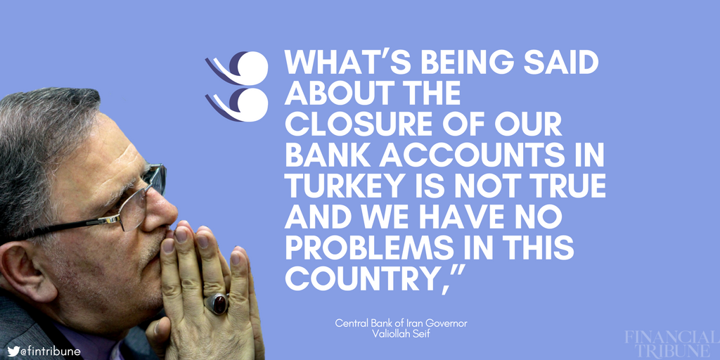 Fintribune's tweet photo. Central Bank of Iran Denies Banking Troubles With Turkey
https://t.co/wRKJR5l24l https://t.co/wUbHbXybXg