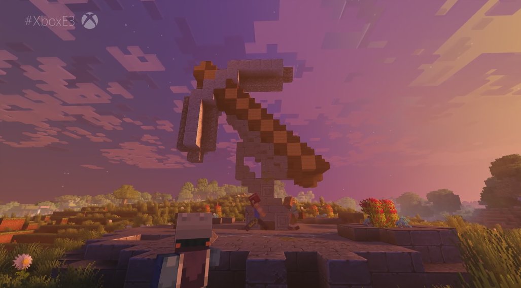 JVCom's tweet photo. Et donc, un gros pack graphique pour Minecraft : Super Super Graphics Pack, sortie cet automne #E3JVCom #XboxE3 #E32017 https://t.co/UuRGFkyylR