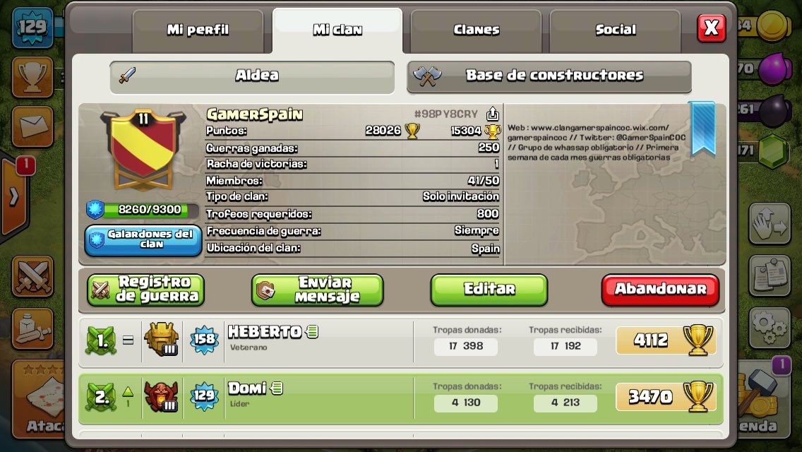 GamerSpainCOC's tweet photo. 250 VICTORIAS EN GUERRA!!! Seguimos y seguimos, paso a paso nos hacemos grandes 💪🏻💪🏻 https://t.co/d4IZjLcqeF