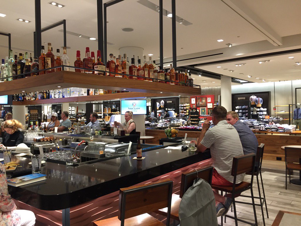 dzignbottomline's tweet image. .@Nordstrom has figured out #CustomerExperience - a bar in the middle of the men&apos;s department! Nice place to chill.