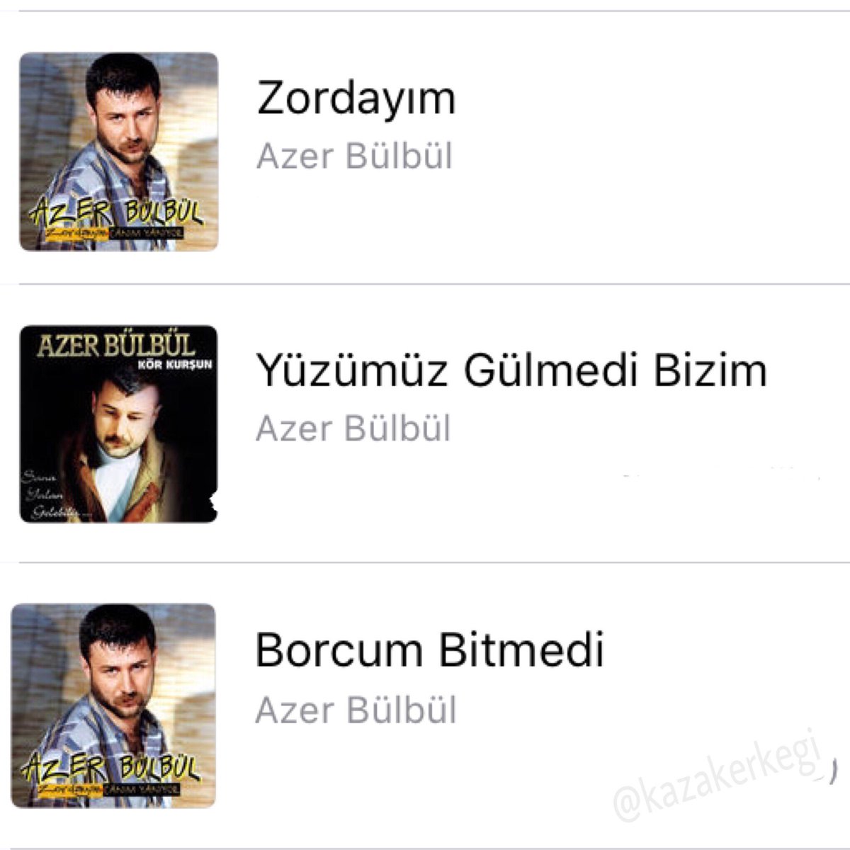 azer bülbül ile ortak özelliklerimiz