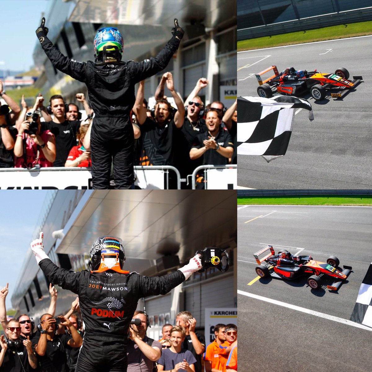 Joey_Mawson's tweet photo. 1 year on and not much has changed for VAR at Redbull Ring! 🏆 Congratulations @Felipe_DR_11 & @VARmotorsport #germanf4 #JM96 #FD1 https://t.co/e2nkmdEDB4