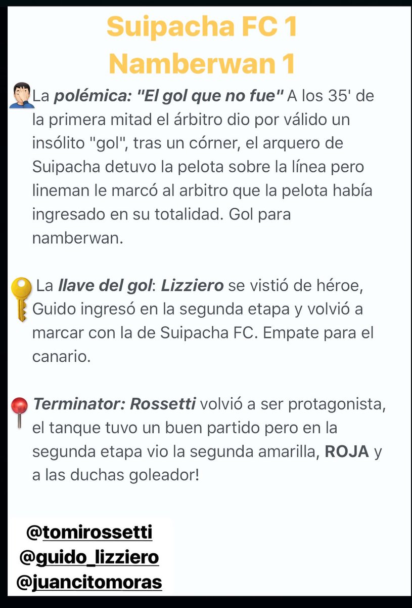 Suipacha FC dijo presente! #divisiondehonor Empate vs Namberwan