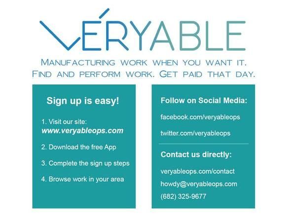 veryableops's tweet photo. #veryable #mfgjobs https://t.co/LK6K1kl4Si