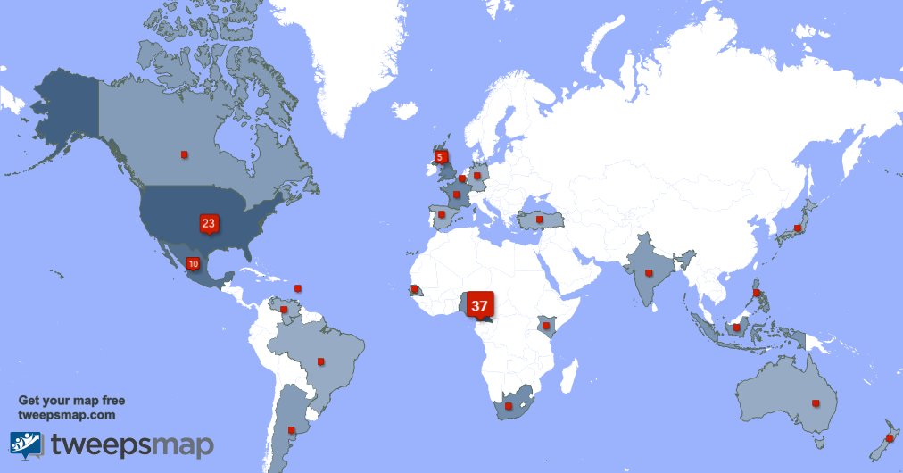 Frvnckxment's tweet photo. My followers live in Cameroon (36%), USA(22%)... Get your free map: https://t.co/SroLJlVWxP https://t.co/GHCAFJyOEr