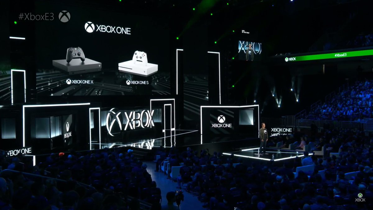 BasedGamerTeam's tweet photo. “And on November 7, we’ll begin worldwide rollout of the Xbox One X …at $499.” – Phil Spencer #XboxOneX #E32017 #XboxE3 https://t.co/is6ekteOMy