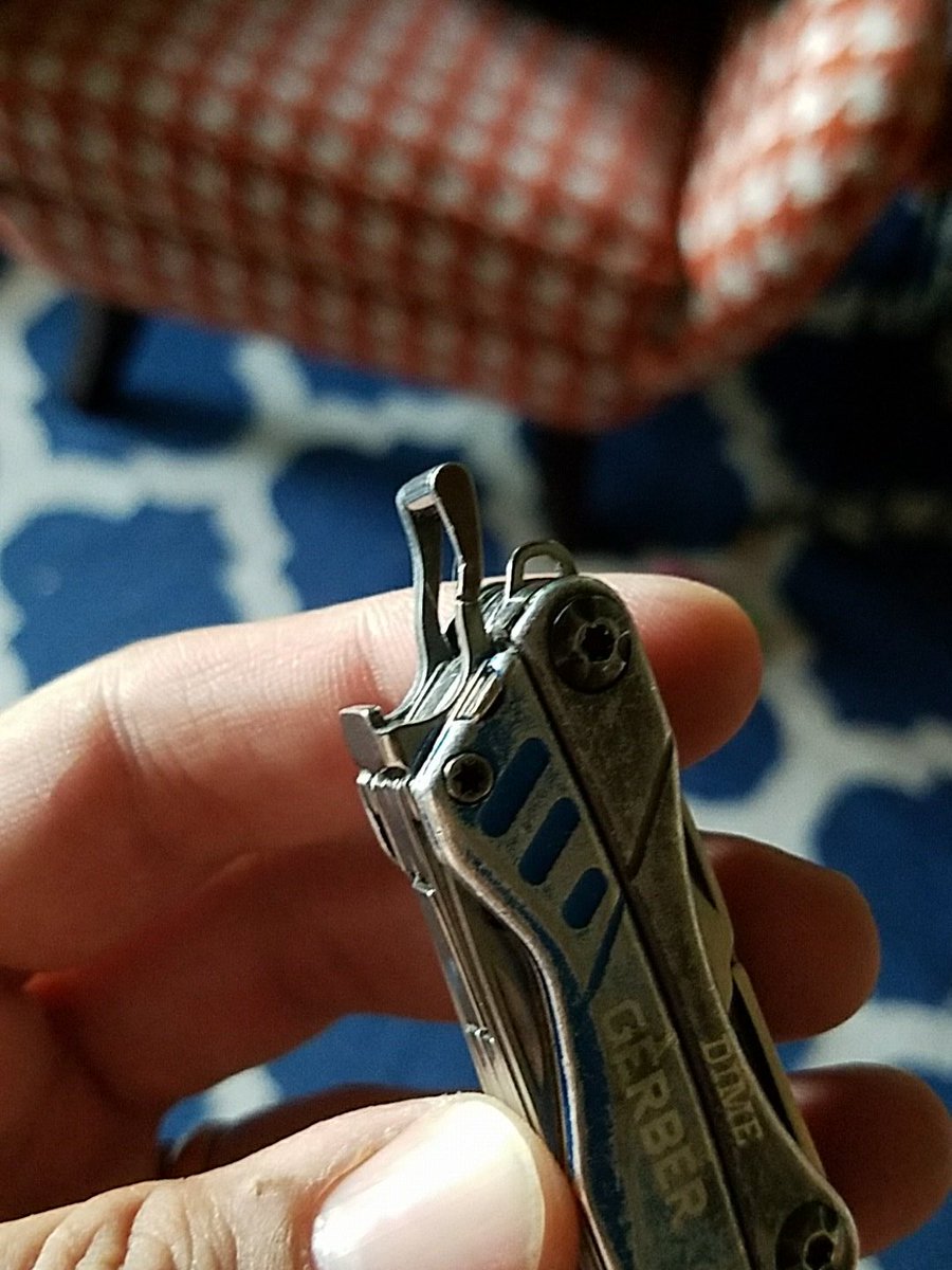 bwolston's tweet photo. My trusty @Gerber_Gear Dime! Just opened it's last beer 😠😢😭 #everydaycarry #gerberdime https://t.co/C2kZ0GbYbf