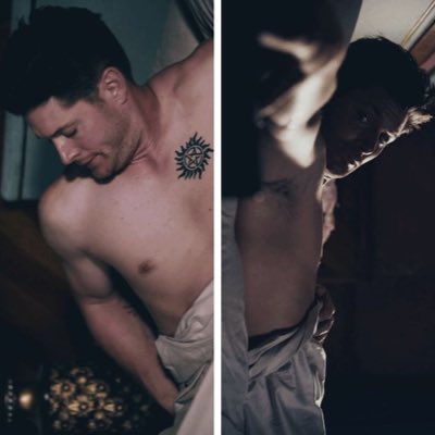 AnUndeadHunter's tweet image. Hi! *Dean giggles* Oh c'mon my morning face is not that bad...