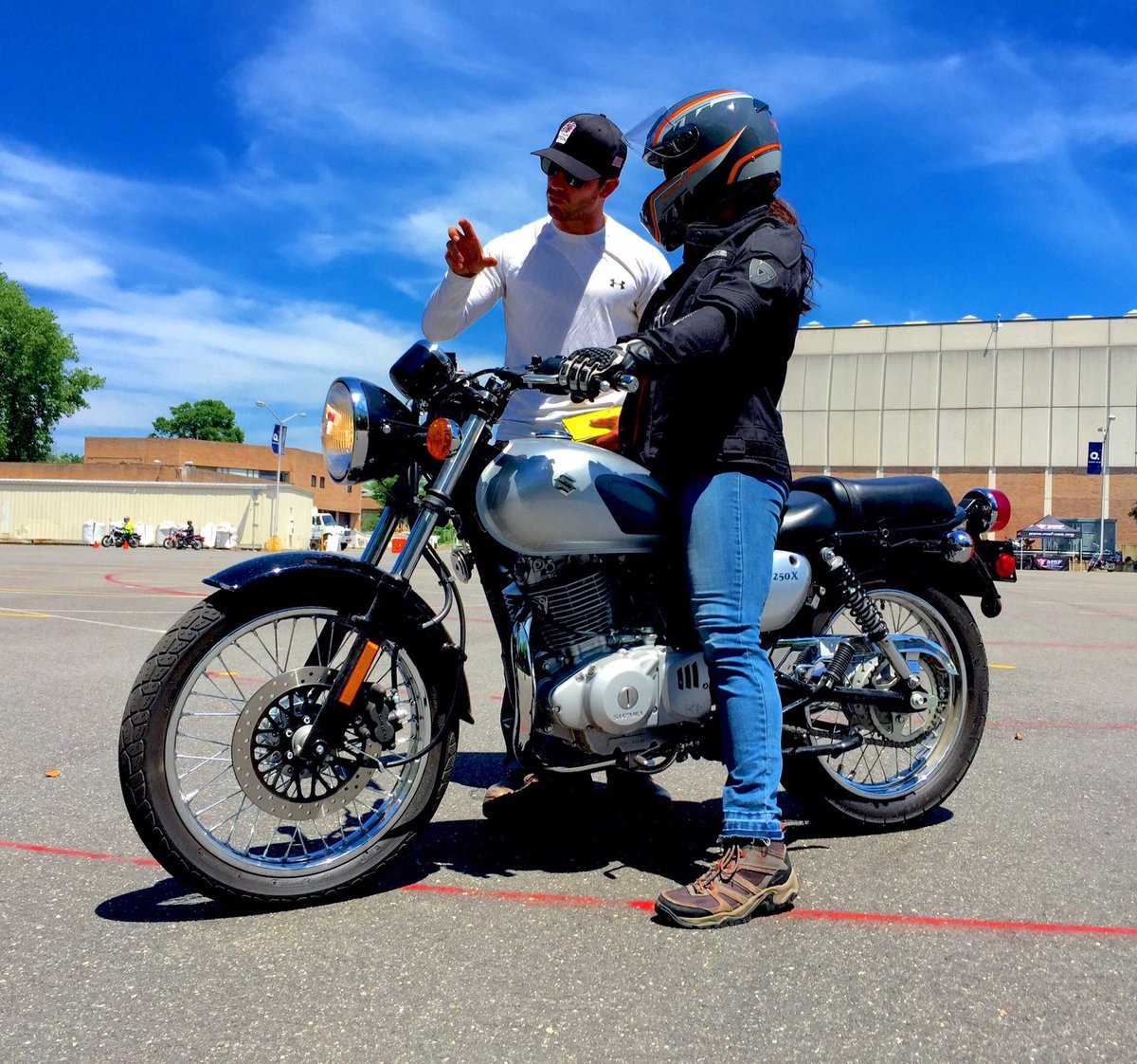 amyfreeze's tweet photo. Basic Riders Course with @motorcycles_org @etrama @sixspeedsis @tyvanhooydonk   
#motorcycles #learntoride #moto #twowheeling https://t.co/4eUqYZfJBy