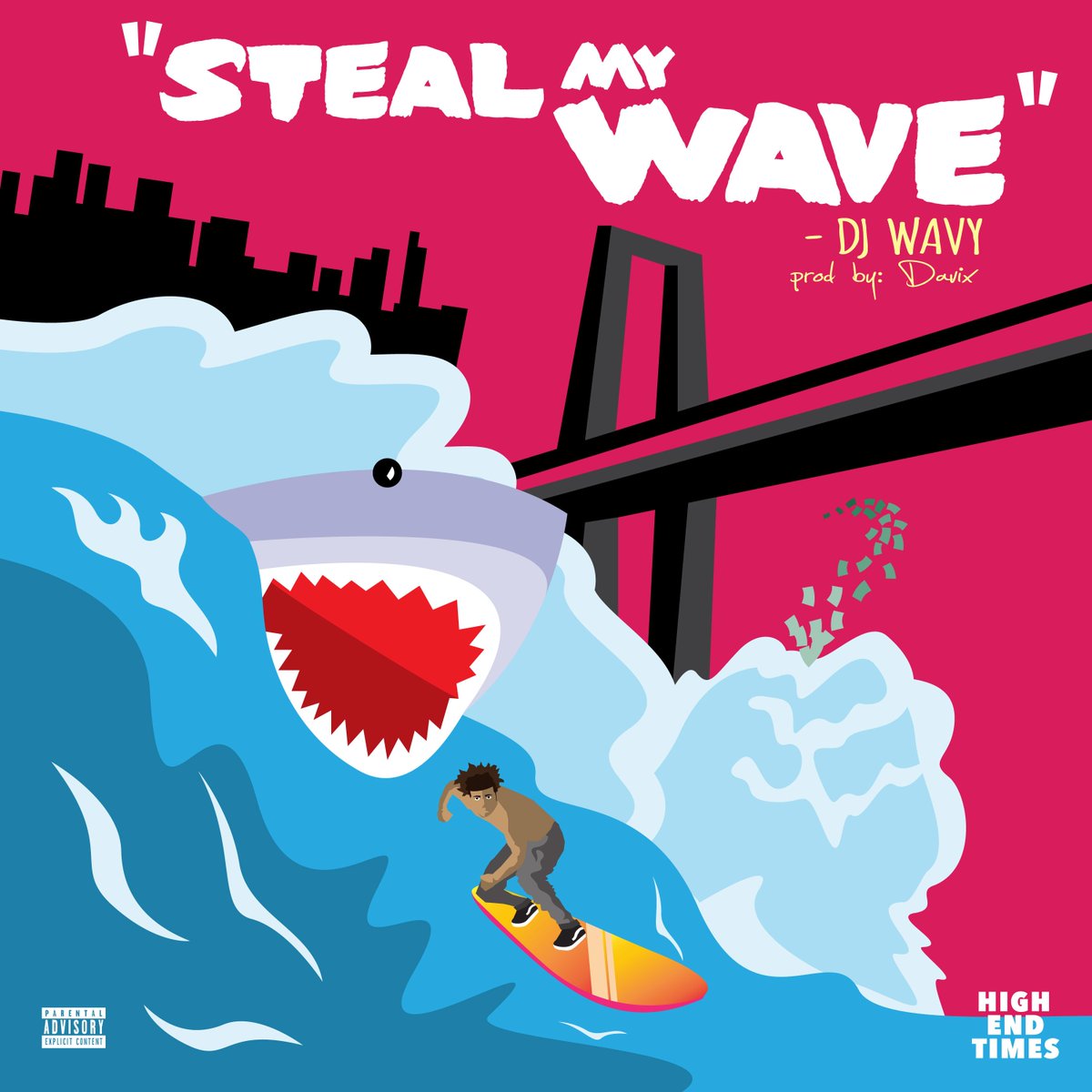 CharlieBoyMedia's tweet photo. " STEAL MY WAVE " 

Song cover design by us https://t.co/BwFZIUsJ7B