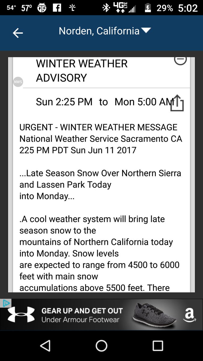 StephenRorvig's tweet photo. Seriously!? Might be fun up and over Donner early morning. Enough already, it's June! https://t.co/1s0DRnlLwj
