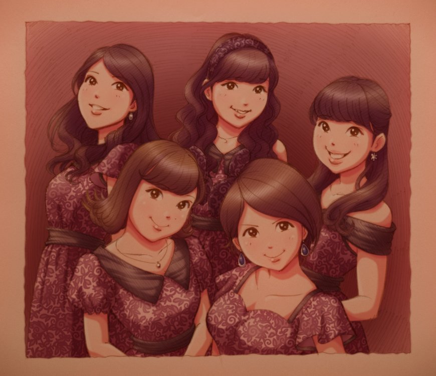 「℃-ute過去絵 」|明日桧のイラスト