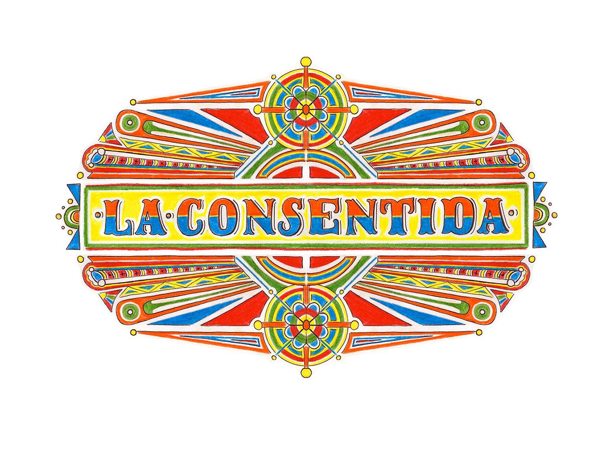 mariannarezk's tweet photo. Primer Lettering hecho con colores para serie de camisetas #lettering #handdrawn #consentida #handmade #colombia #chivas https://t.co/wrJ5acaMEf