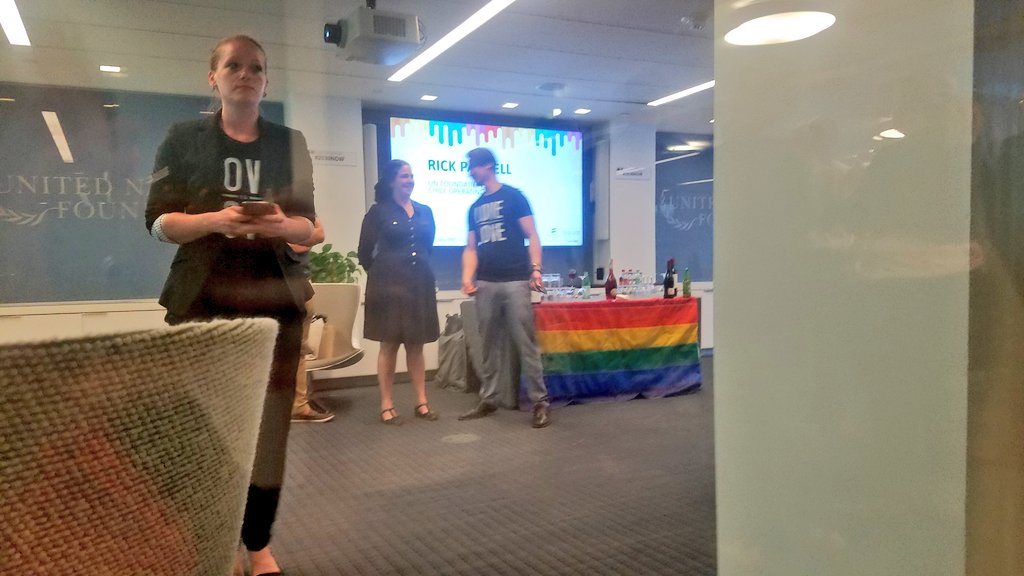 AnaDemendoza_'s tweet photo. Celebrating equality of the LGBTQI community at the @unfoundation 🎉 https://t.co/2V8DmCrxOu