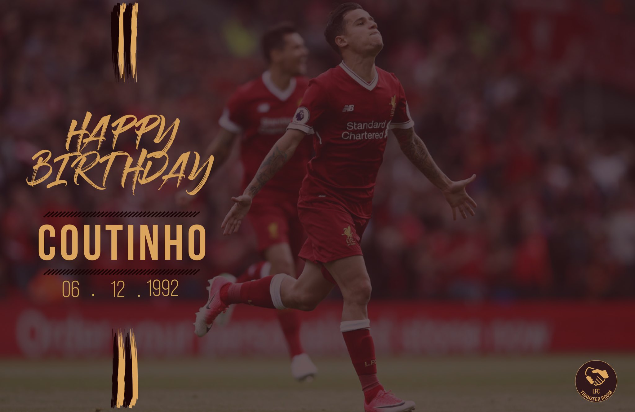   Happy Birthday to our magician Philippe Coutinho, who is turning 25 years old today! 

O Mágico! 