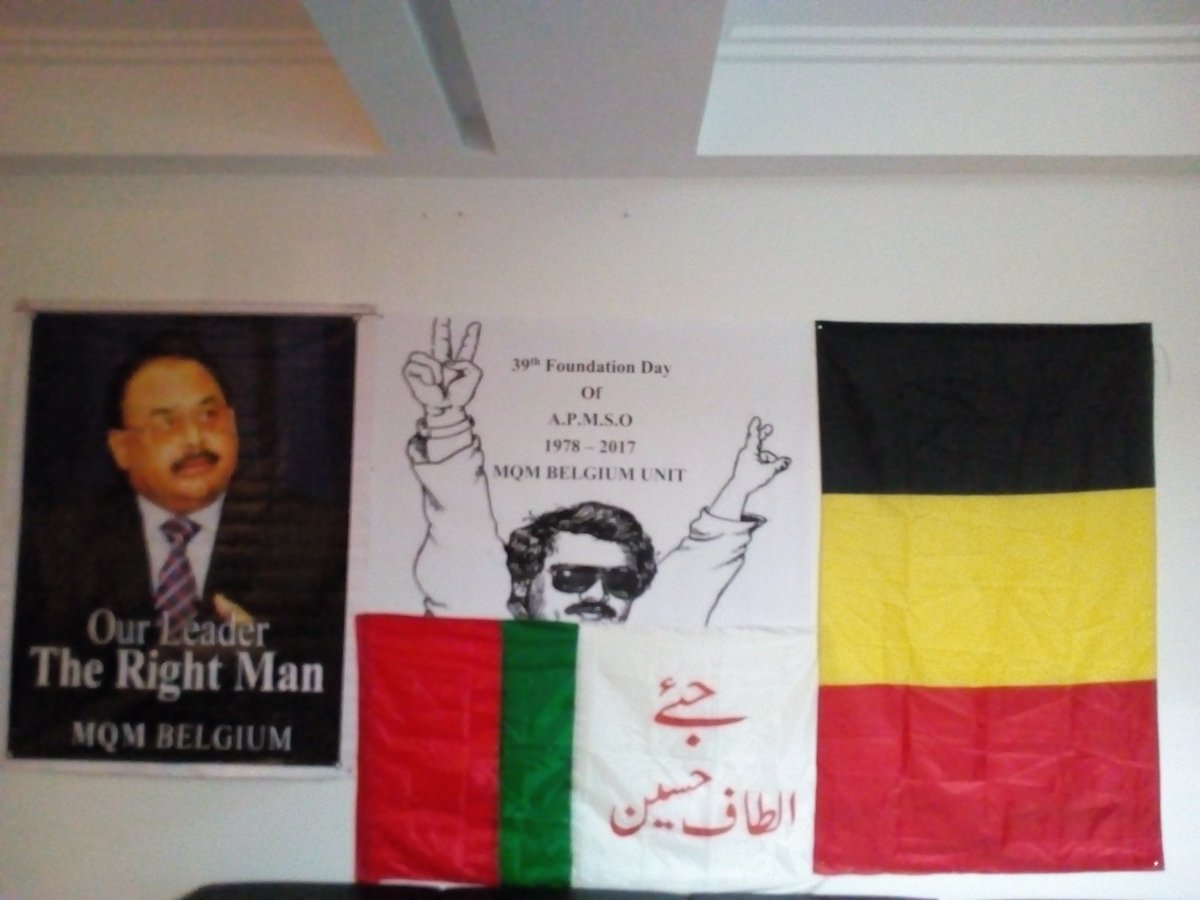 ExileButHope's tweet photo. MQM Belgium Unit celebrated Foundation Day of A.P.M.S.O in Brussels Belgium. https://t.co/fPfLFeE8uO