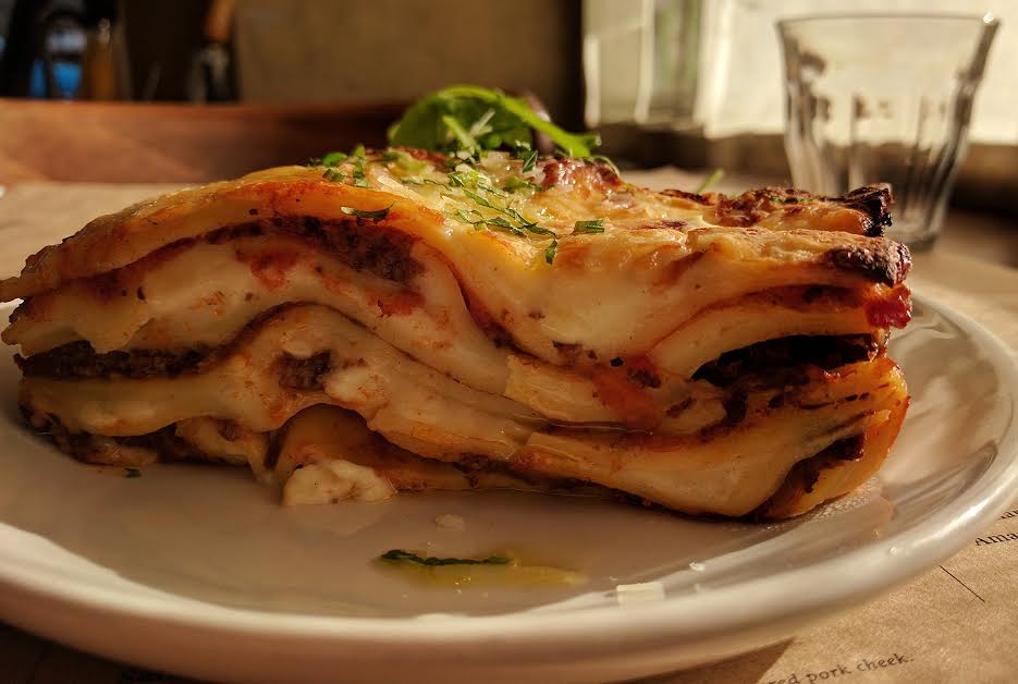 $13 lunch special #beeflasagne #justlikenona