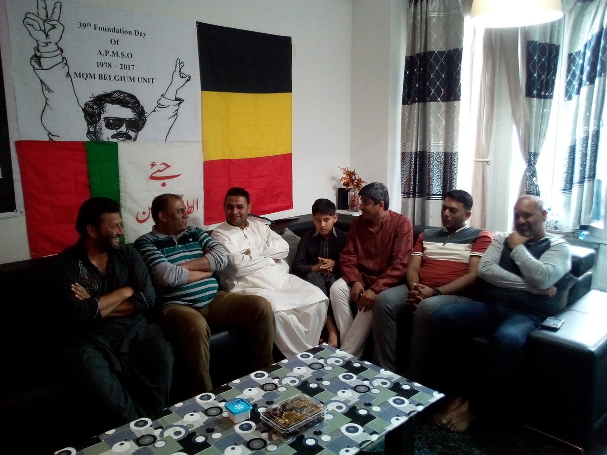 ExileButHope's tweet photo. MQM Belgium Unit celebrated Foundation Day of A.P.M.S.O in Brussels Belgium. https://t.co/fPfLFeE8uO